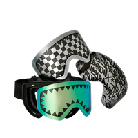 SPRAYGROUND® APPAREL GRAFFITI SKI GOGGLES SET (3 INTERCHANGEABLE LENSES)