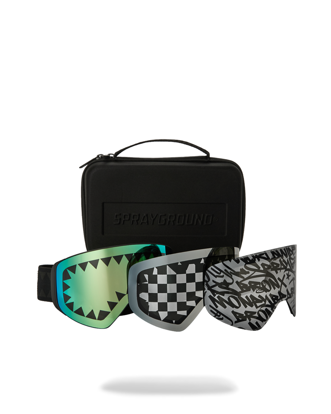 SPRAYGROUND® APPAREL GRAFFITI SKI GOGGLES SET (3 INTERCHANGEABLE LENSES)