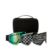 SPRAYGROUND® APPAREL GRAFFITI SKI GOGGLES SET (3 INTERCHANGEABLE LENSES)