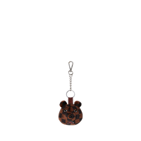 SPRAYGROUND® KEYCHAIN BROWN CHECKER BEAR HEAD KEYCHAIN