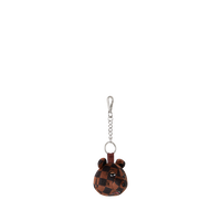 SPRAYGROUND® KEYCHAIN BROWN CHECKER BEAR HEAD KEYCHAIN