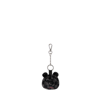 SPRAYGROUND® KEYCHAIN GREY CHECKER BEAR HEAD KEYCHAIN