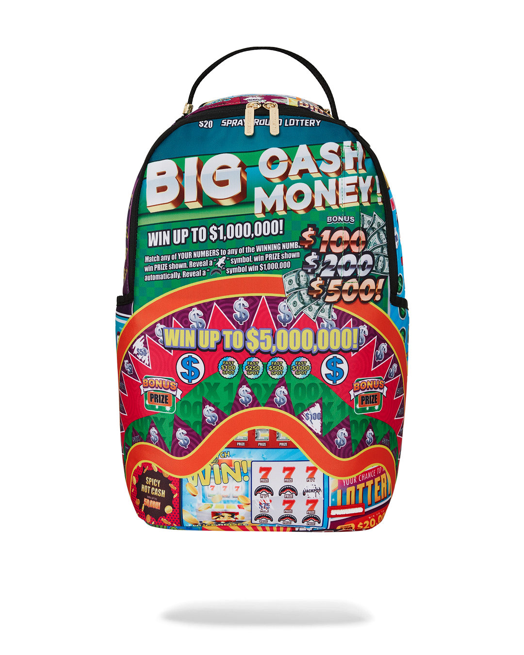 SPRAYGROUND® BACKPACK BIG MONEY BIG MONEY (WITH SCRATCH OFF PLAYING CARD) BACKPACK