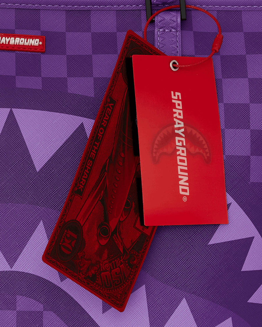 SPRAYGROUND® TOTE PURPLE SHARK SHARKS IN PARIS TOTE