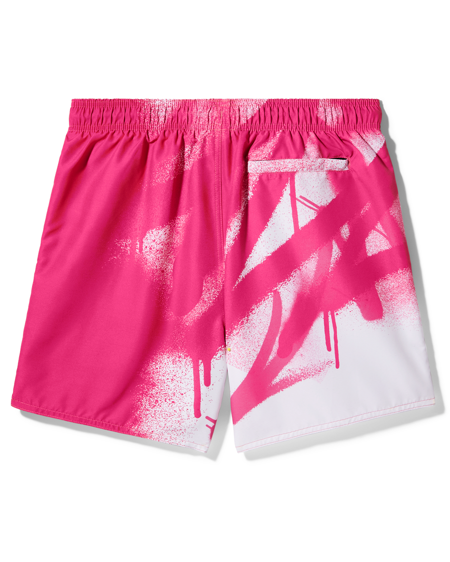 SPRAYGROUND® SWIM PINK VANDAL SWIM SHORTS