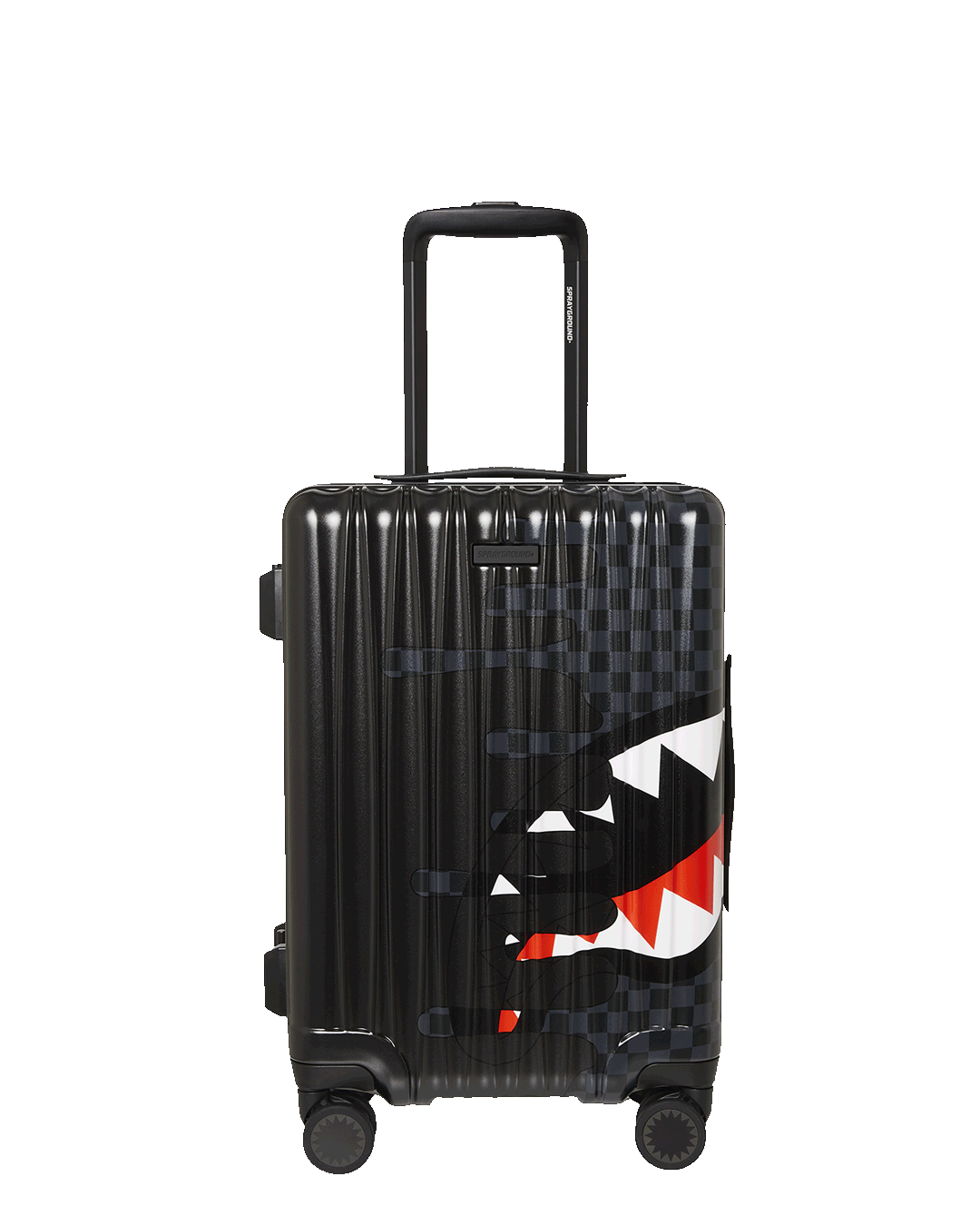 SPRAYGROUND® LUGGAGE UNFINISHED SHARK HARD SHELL CARRY-ON LUGGAGE
