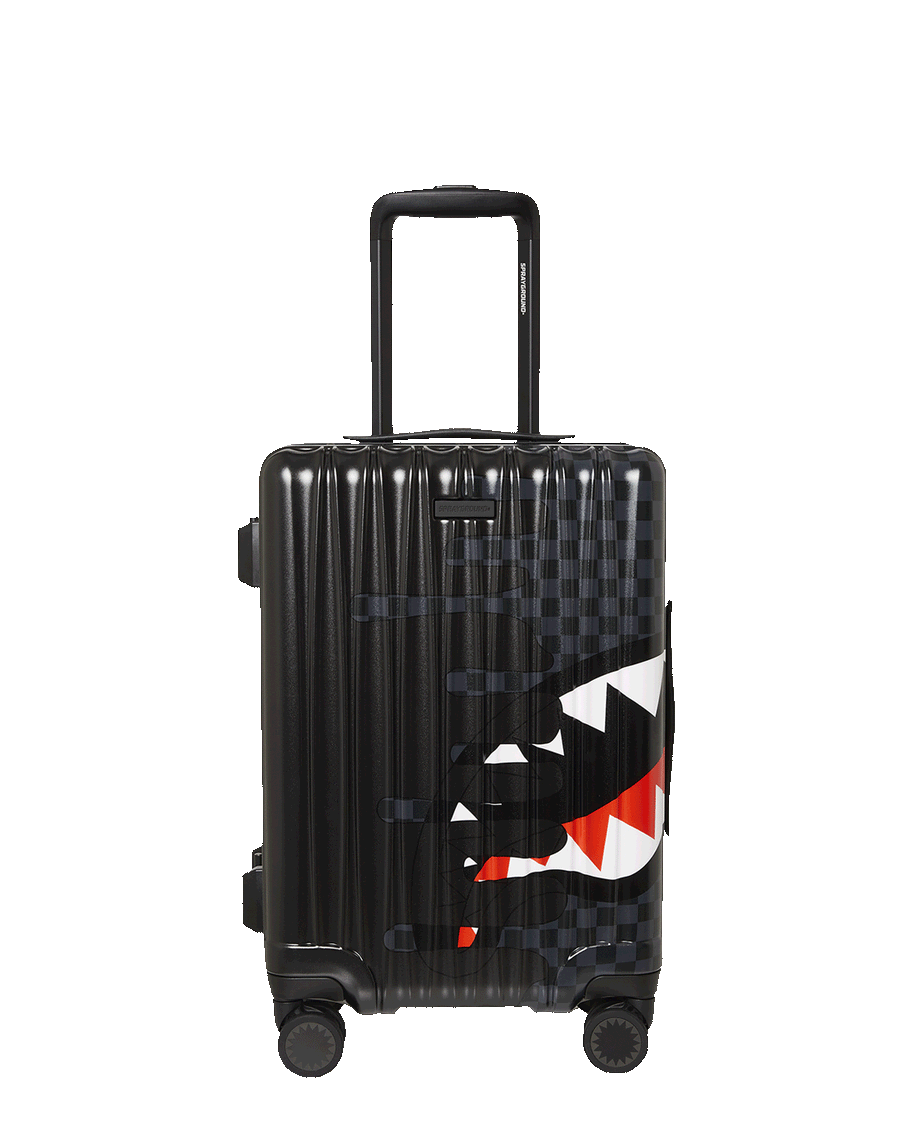 SPRAYGROUND® LUGGAGE UNFINISHED SHARK HARD SHELL CARRY-ON LUGGAGE