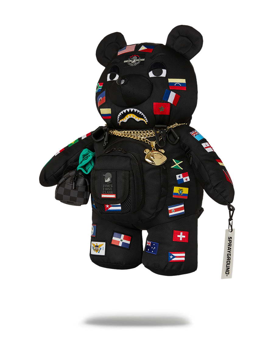 SPRAYGROUND® BACKPACK JAMES FLAGS MONEY BEAR BACKPACK