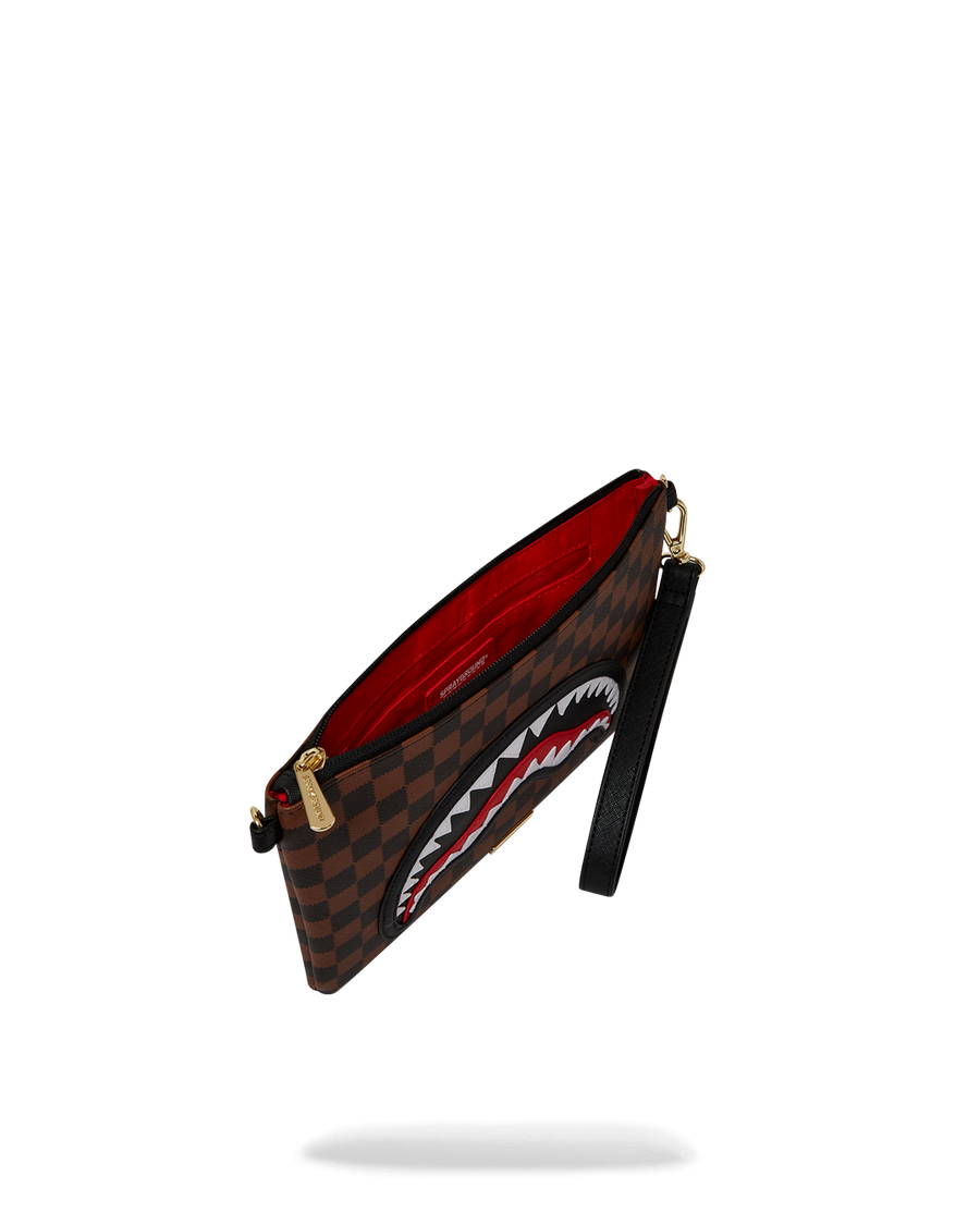 SPRAYGROUND® POUCHETTE SAWTOOTH SHARKS IN PARIS CROSSOVER CLUTCH