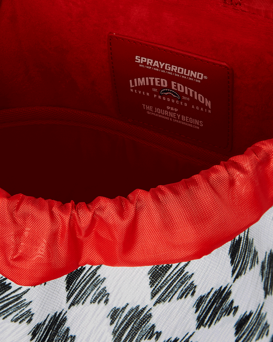 SPRAYGROUND® BACKPACK SCRIBBLE DRIBBLE CHECK HILLS BACKPACK
