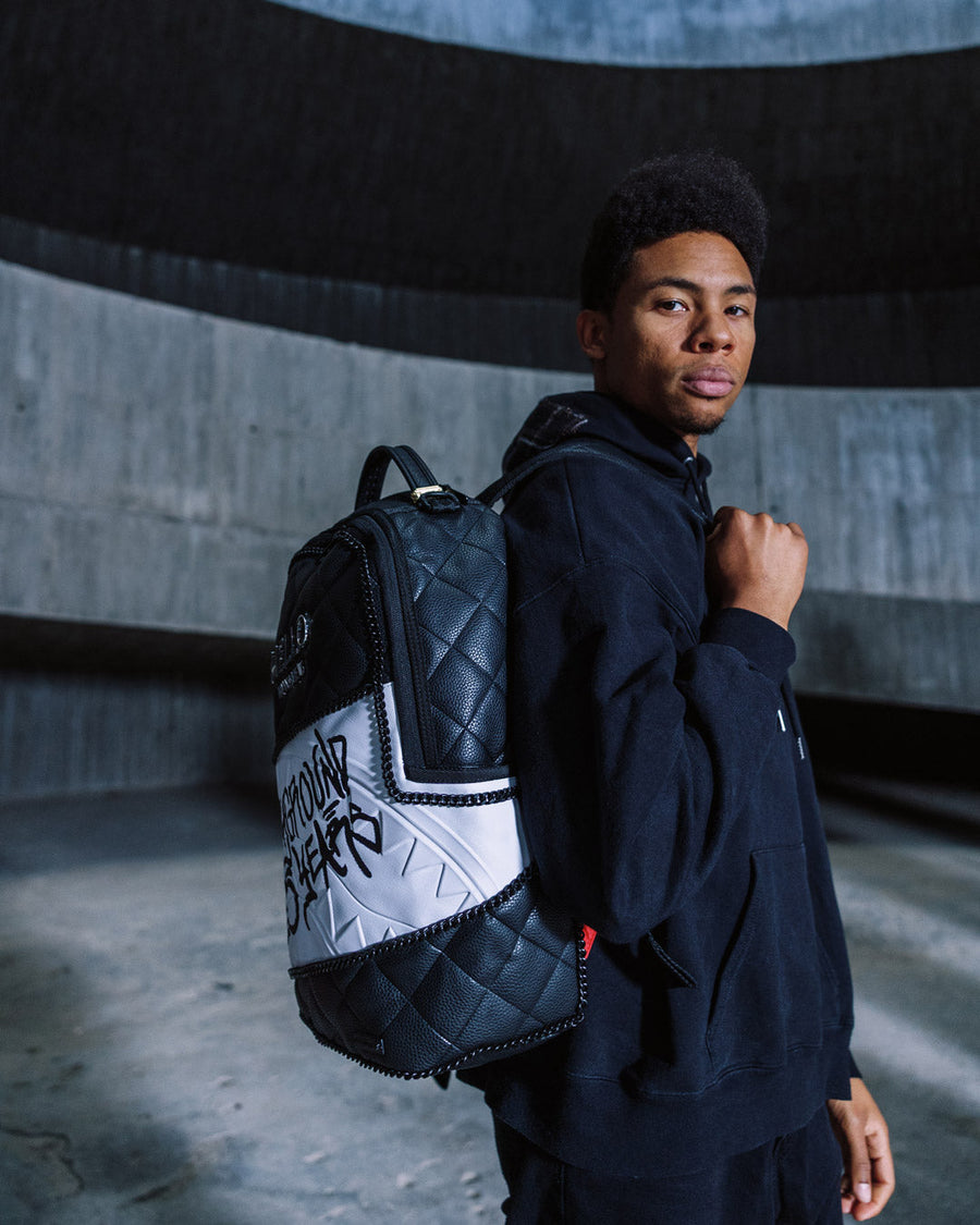 SPRAYGROUND® BACKPACK HELLO MY NAME IS 15 YEARS QUILTED BACKPACK