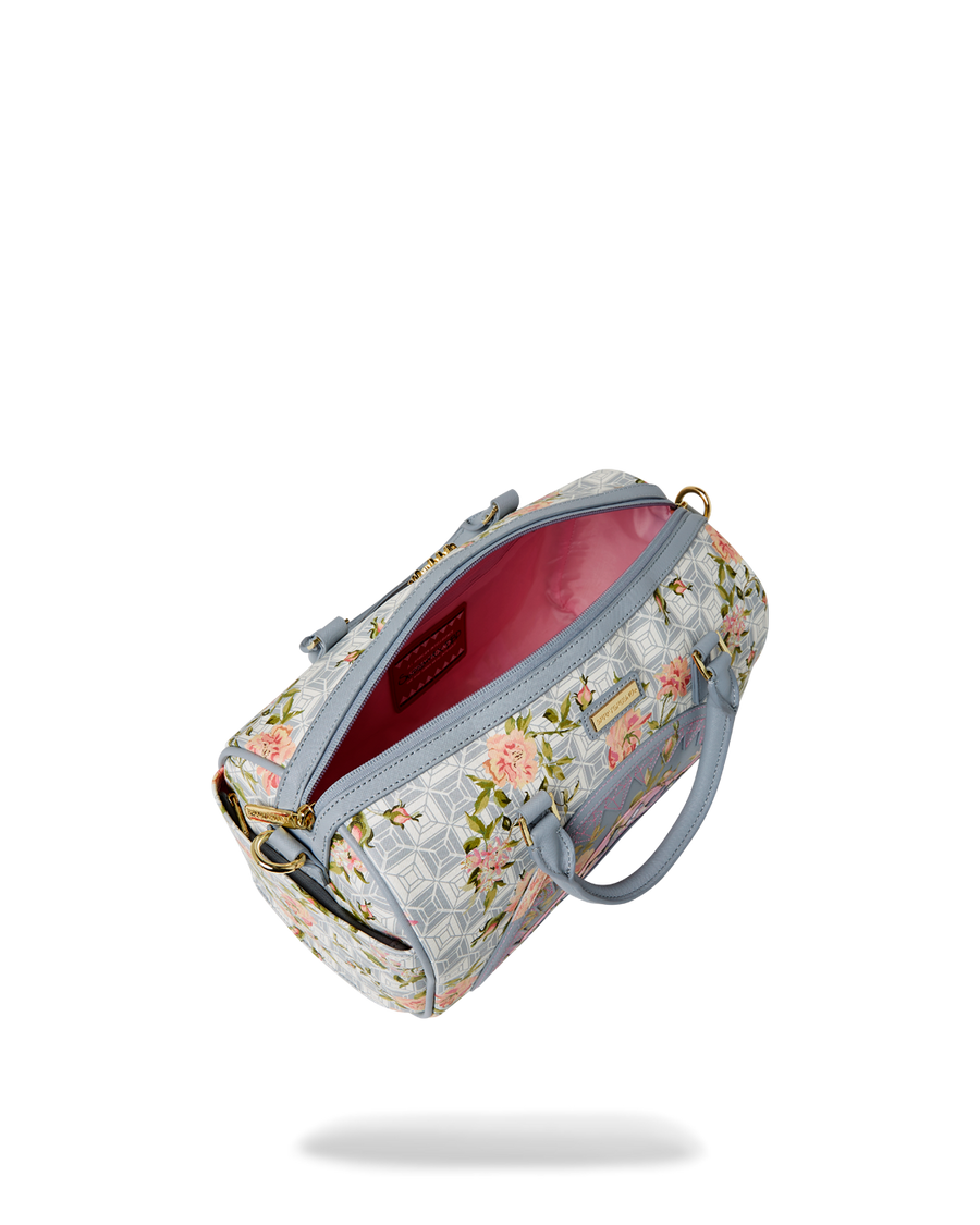 SPRAYGROUND® DUFFLE A.I. AFRICAN INTELLIGENCE ELEGANT ENERGY MINI DUFFLE - SANDFLOWER COLLAB