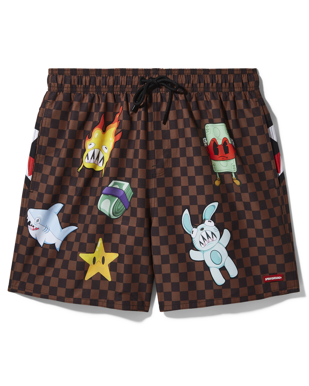 SPRAYGROUND® SWIM PARIS PATCH SWIM SHORTS