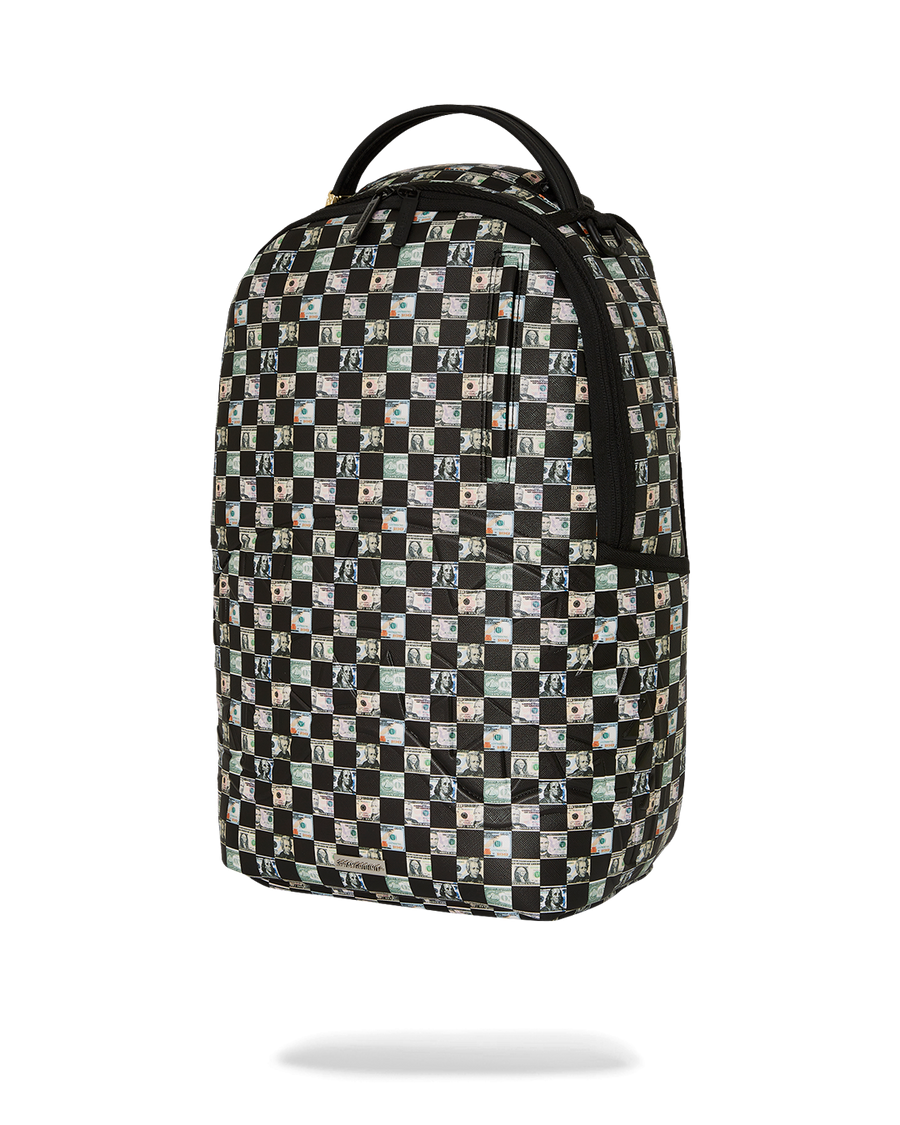 SPRAYGROUND® BACKPACK MONEY CHECK PATTERN DLX BACKPACK
