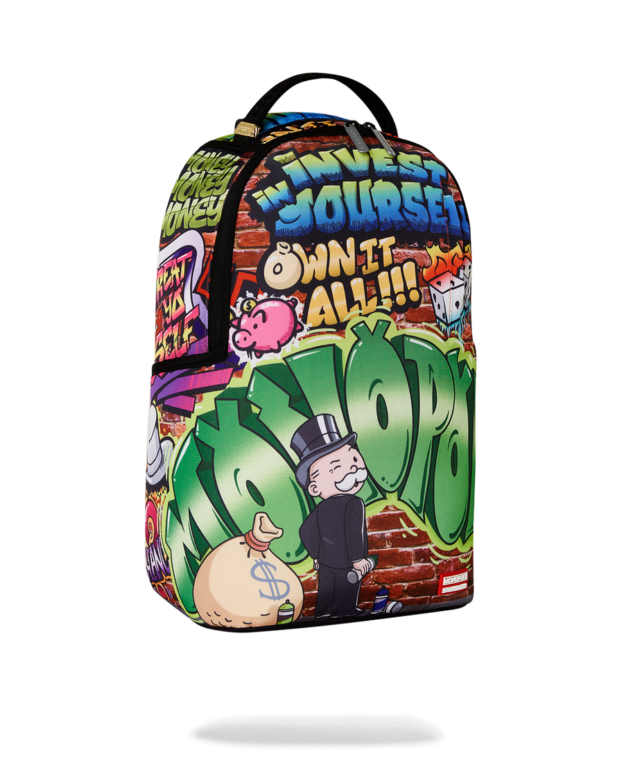 SPRAYGROUND® BACKPACK MONOPOLY GRAFFITI GOLD RUSH DLXR BACKPACK