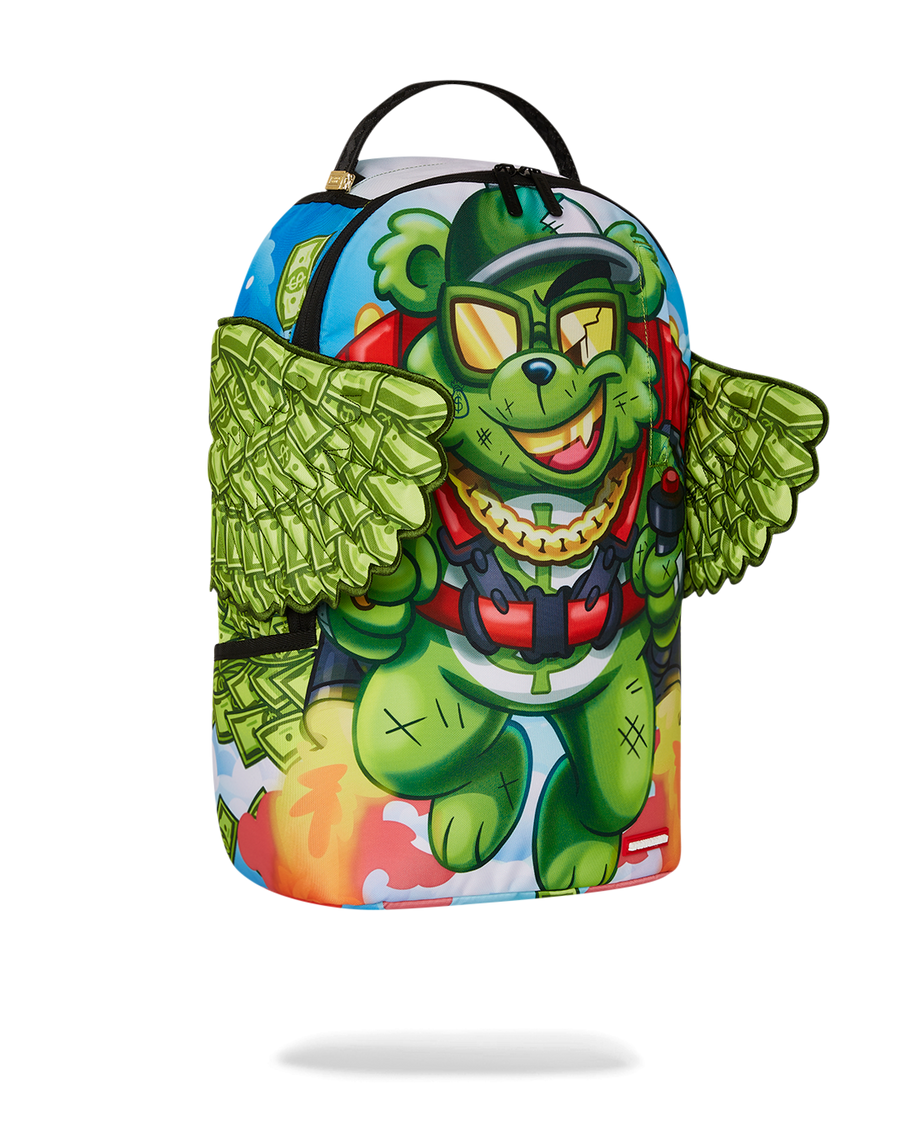 SPRAYGROUND® BACKPACK MONEY BEAR WE BOUT TO TAKE OFF BACKPACK