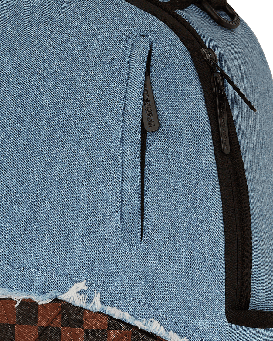 SPRAYGROUND® BACKPACK DENIM SHARK BITE DLXSV BACKPACK
