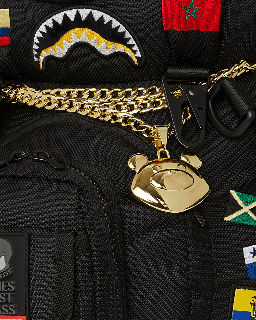 SPRAYGROUND® BACKPACK JAMES FLAGS MONEY BEAR BACKPACK