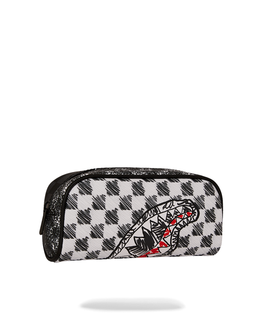 SPRAYGROUND® POUCH SCRIBBLE DRIBBLE CHECK POUCH