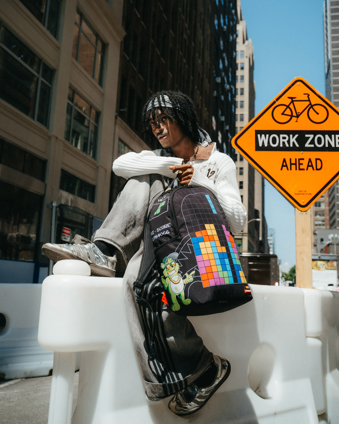 SPRAYGROUND® BACKPACK TETRIS WITH DIABLO AND MONEY BEAR BACKPACK