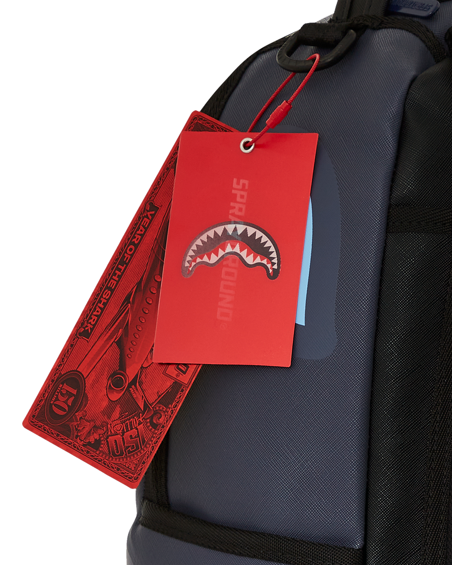 SPRAYGROUND® BACKPACK SHARK CENTRAL MIDNIGHT BLUE DLXSV BACKPACK