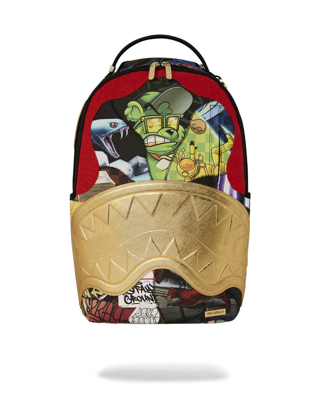SPRAYGROUND® BACKPACK 15 YEARS GOLD AND SPLICED DLXV BACKPACK