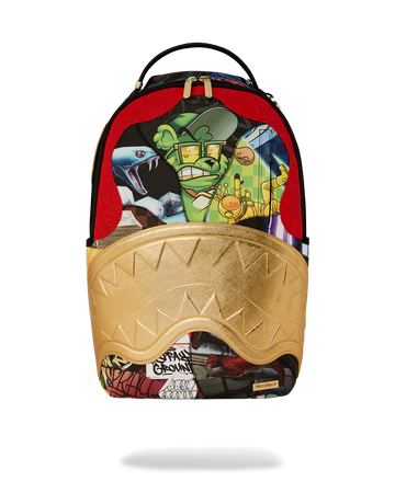SPRAYGROUND® BACKPACK 15 YEARS GOLD AND SPLICED DLXV BACKPACK