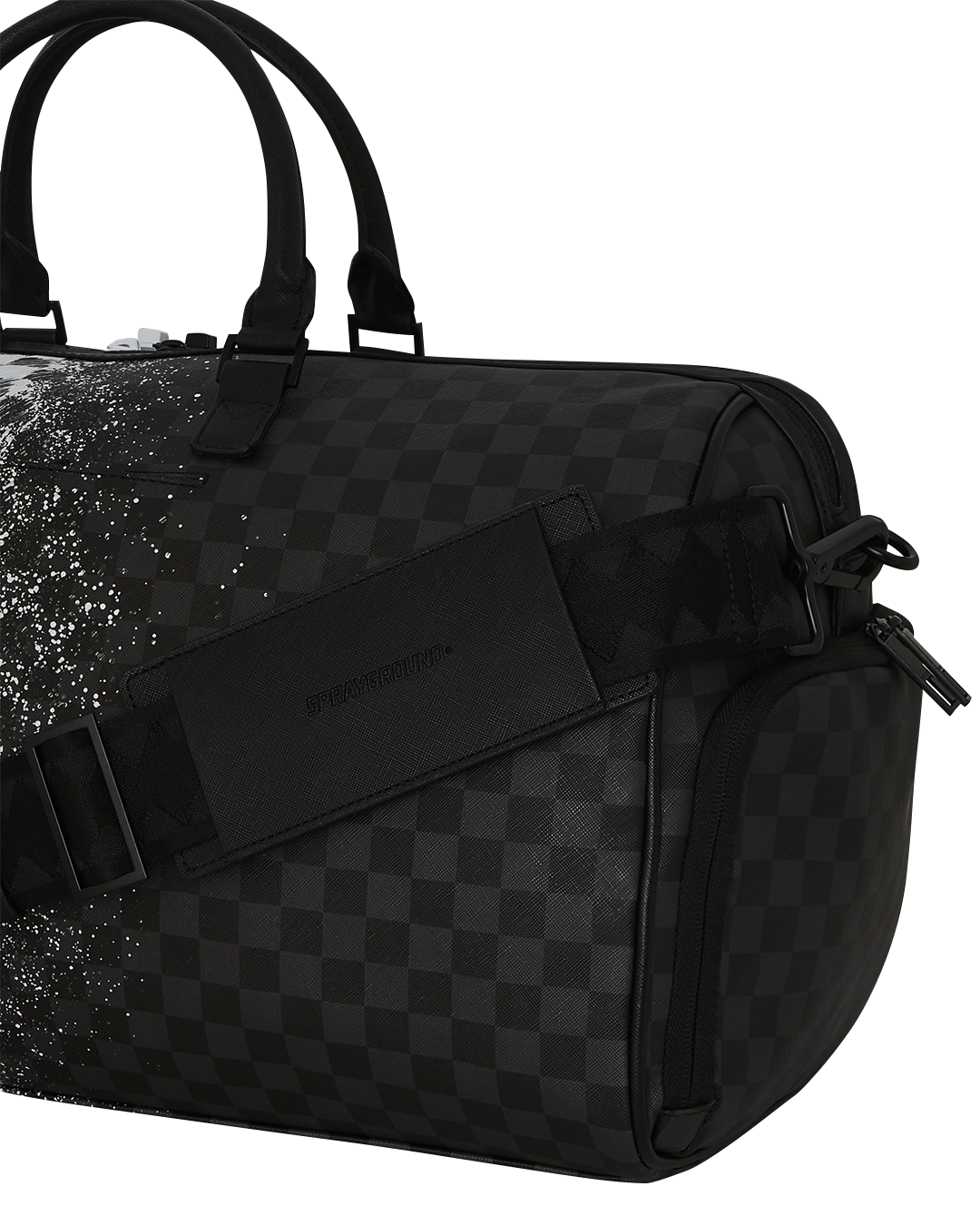 SPRAYGROUND® DUFFLE SCRIBBLE DRIBBLE CHECK DUFFLE