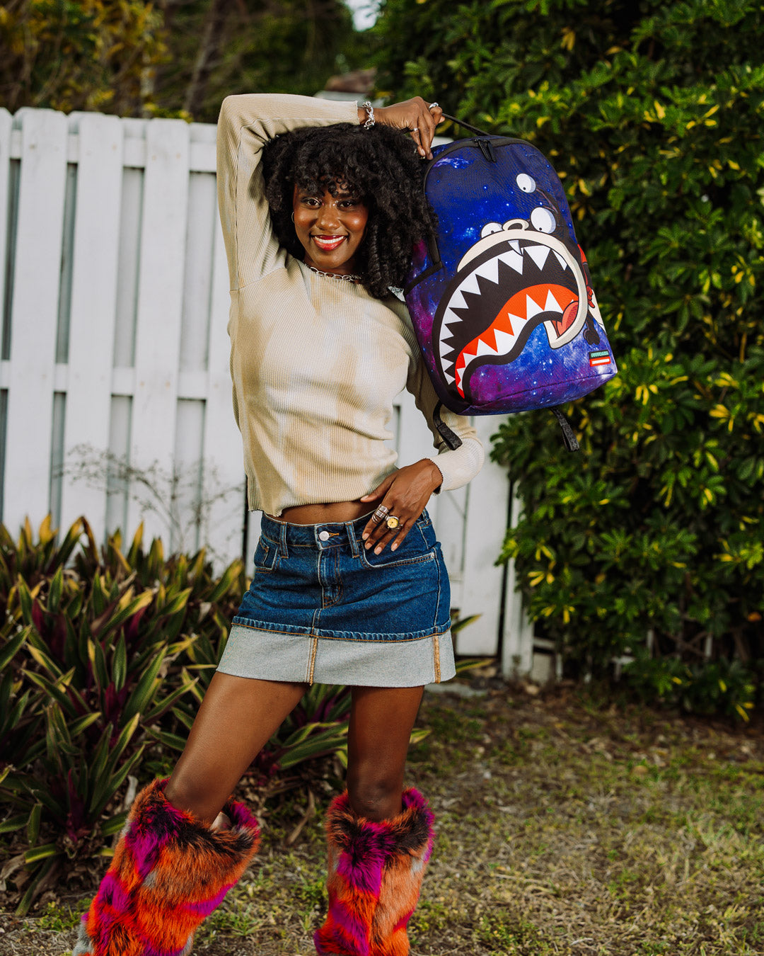 SPRAYGROUND® BACKPACK FUTURAMA NIBBLER EAT SHARK DLXR BACKPACK