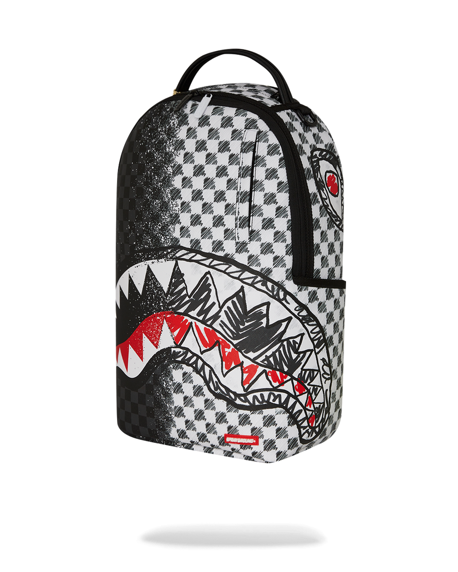 SPRAYGROUND® BACKPACK SCRIBBLE DRIBBLE CHECK BACKPACK
