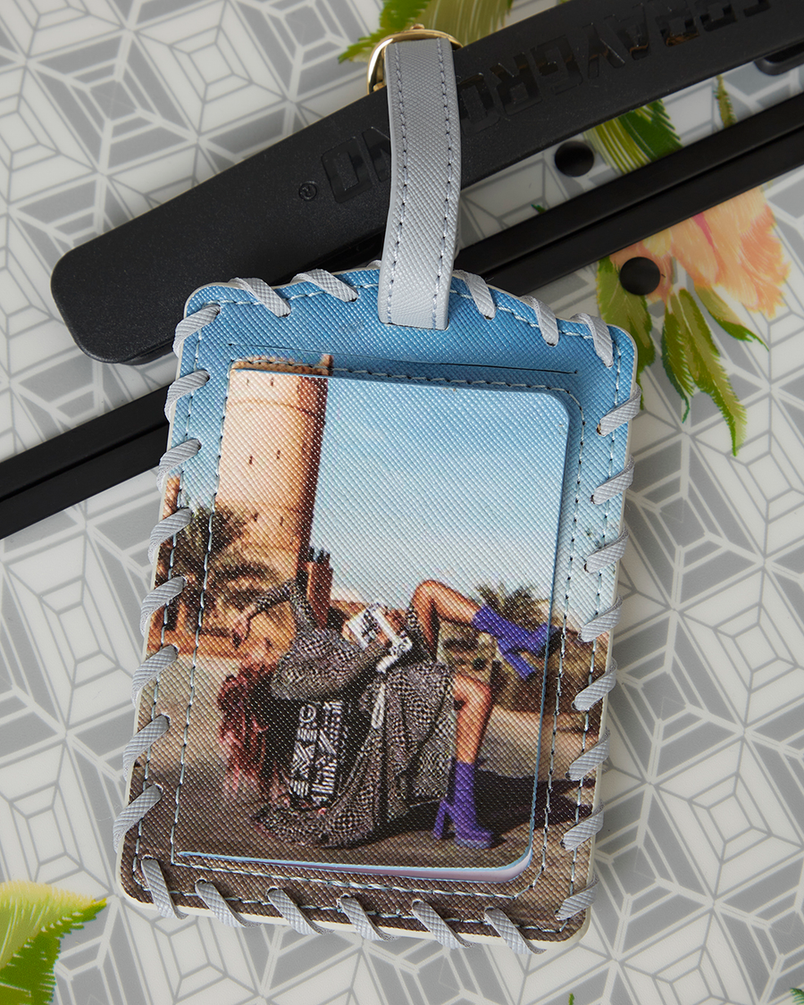 SPRAYGROUND® LUGGAGE A.I. AFRICAN INTELLIGENCE ELEGANT ENERGY FULL SIZE LUGGAGE - SANDFLOWER COLLAB