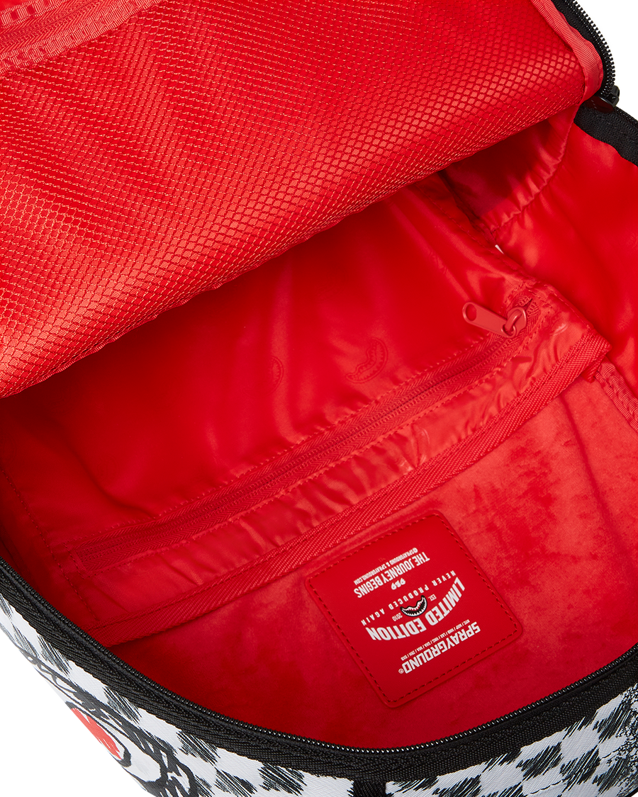 SPRAYGROUND® BACKPACK SCRIBBLE DRIBBLE CHECK BACKPACK