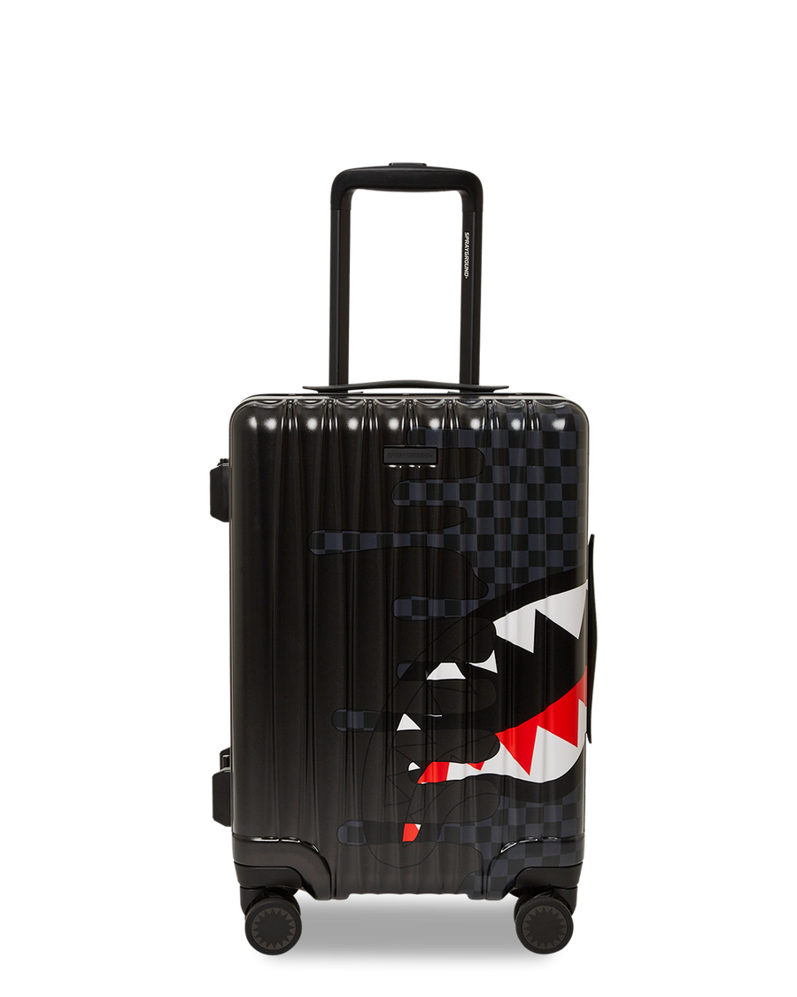 SPRAYGROUND® LUGGAGE UNFINISHED SHARK HARD SHELL CARRY-ON LUGGAGE