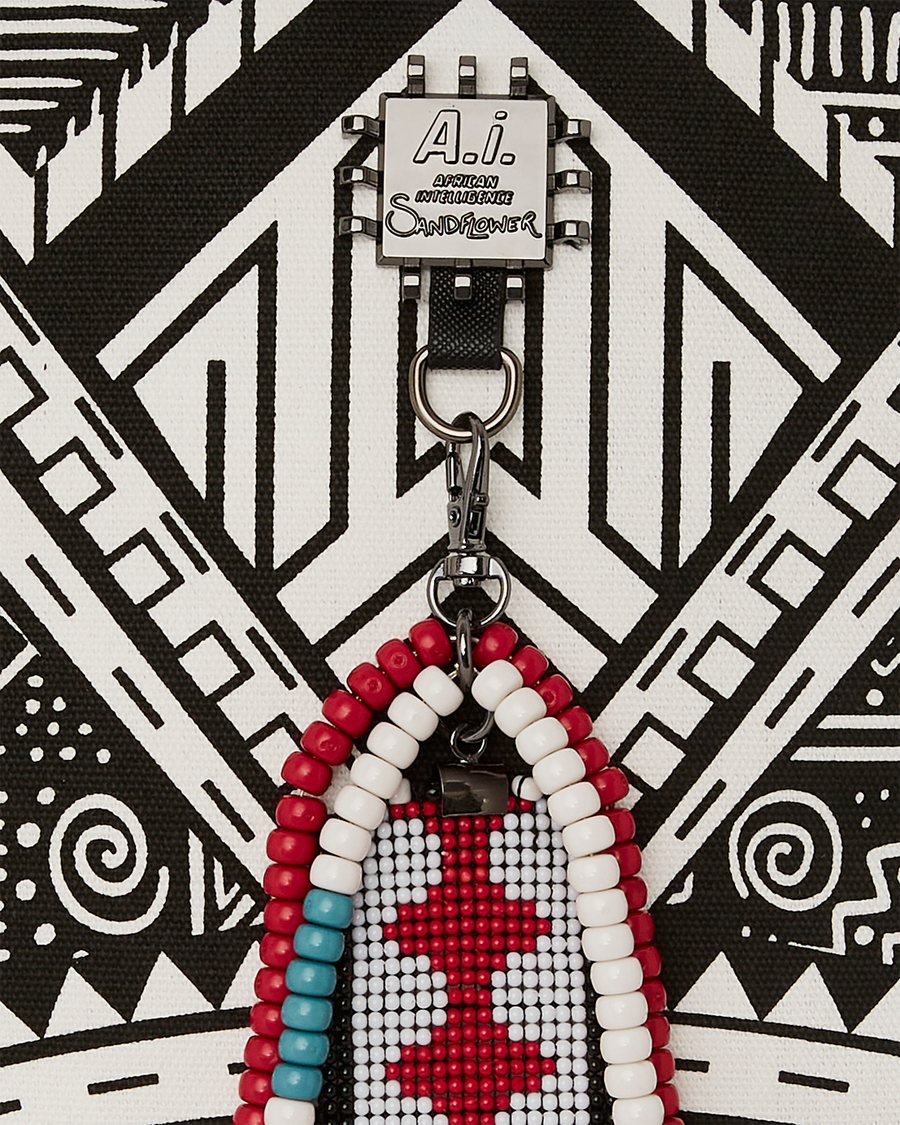 SPRAYGROUND® BACKPACK A.I. AFRICAN INTELLIGENCE THE SKYHAWK BACKPACK - SANDFLOWER COLLAB