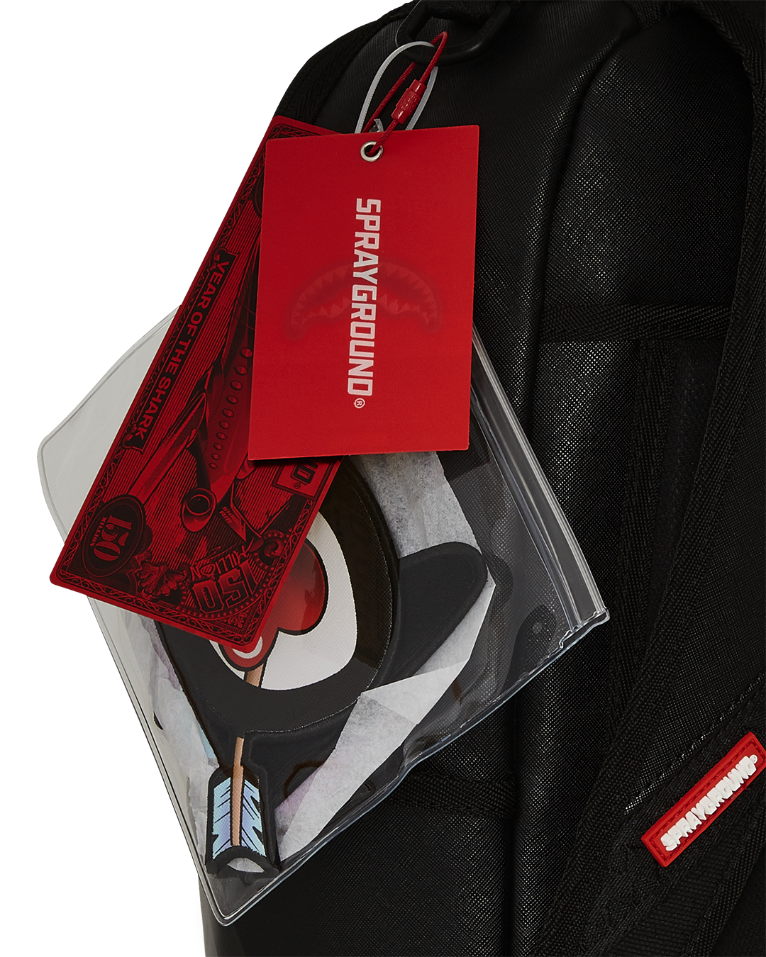 SPRAYGROUND® BACKPACK BLACK REMOVABLE EYES DLXSV BACKPACK
