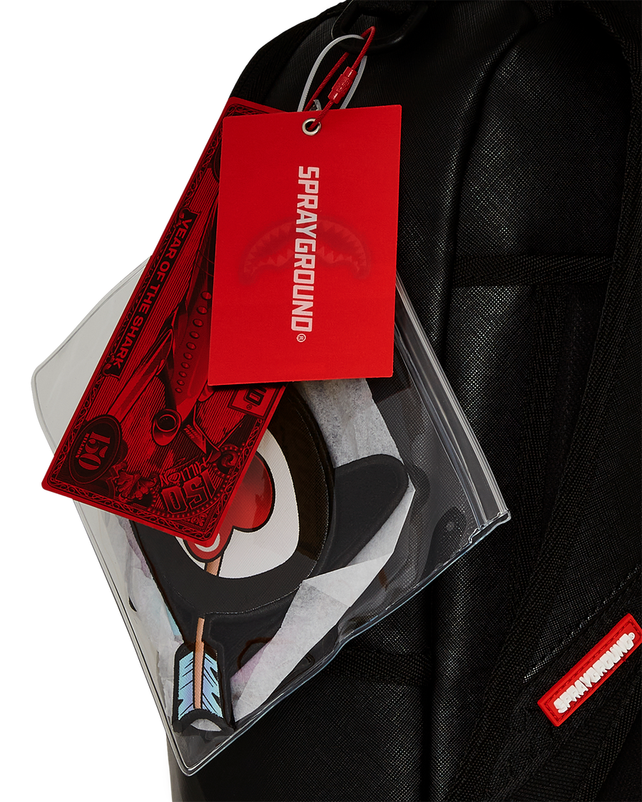 SPRAYGROUND® BACKPACK BLACK REMOVABLE EYES DLXSV BACKPACK