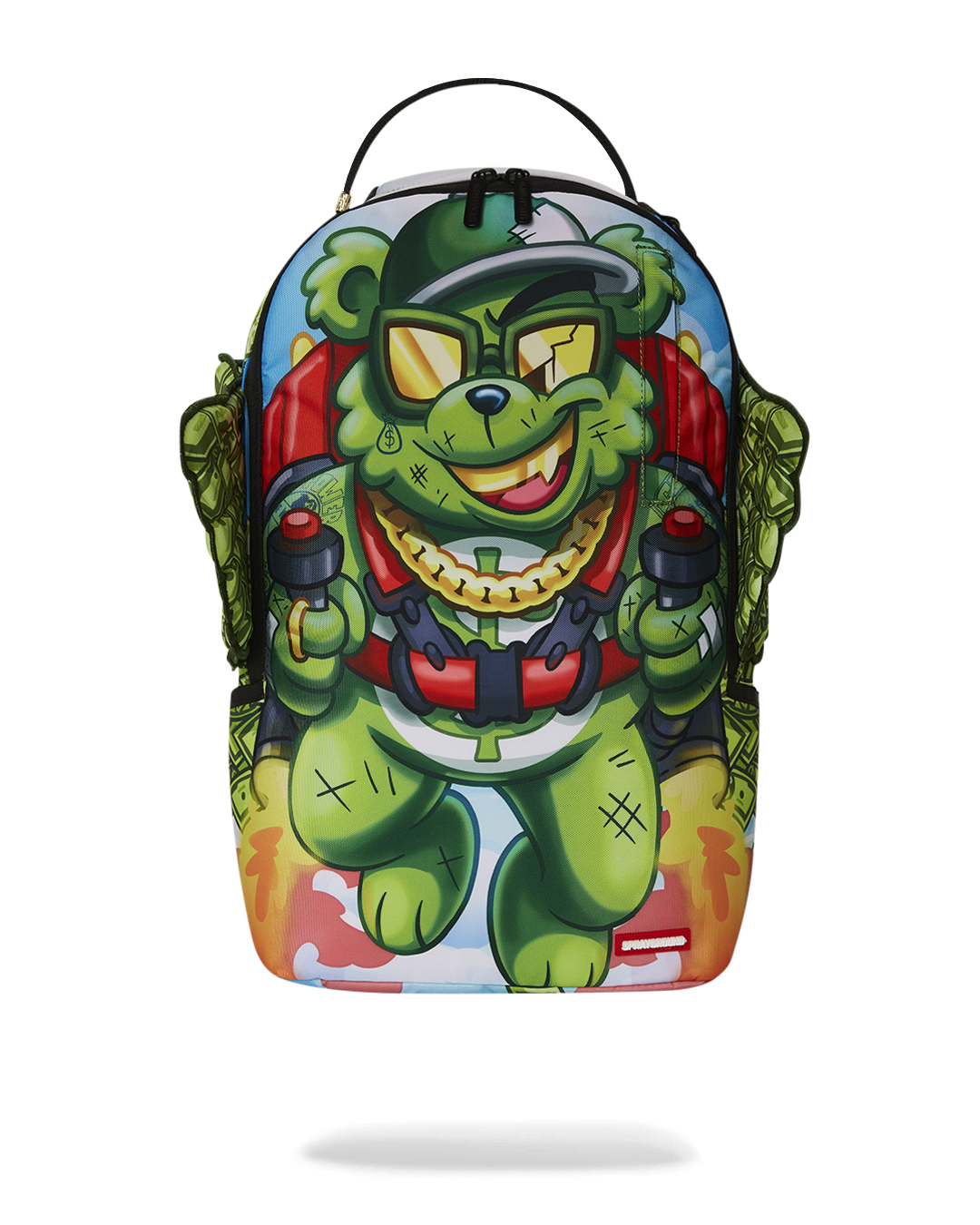 SPRAYGROUND® BACKPACK MONEY BEAR WE BOUT TO TAKE OFF BACKPACK