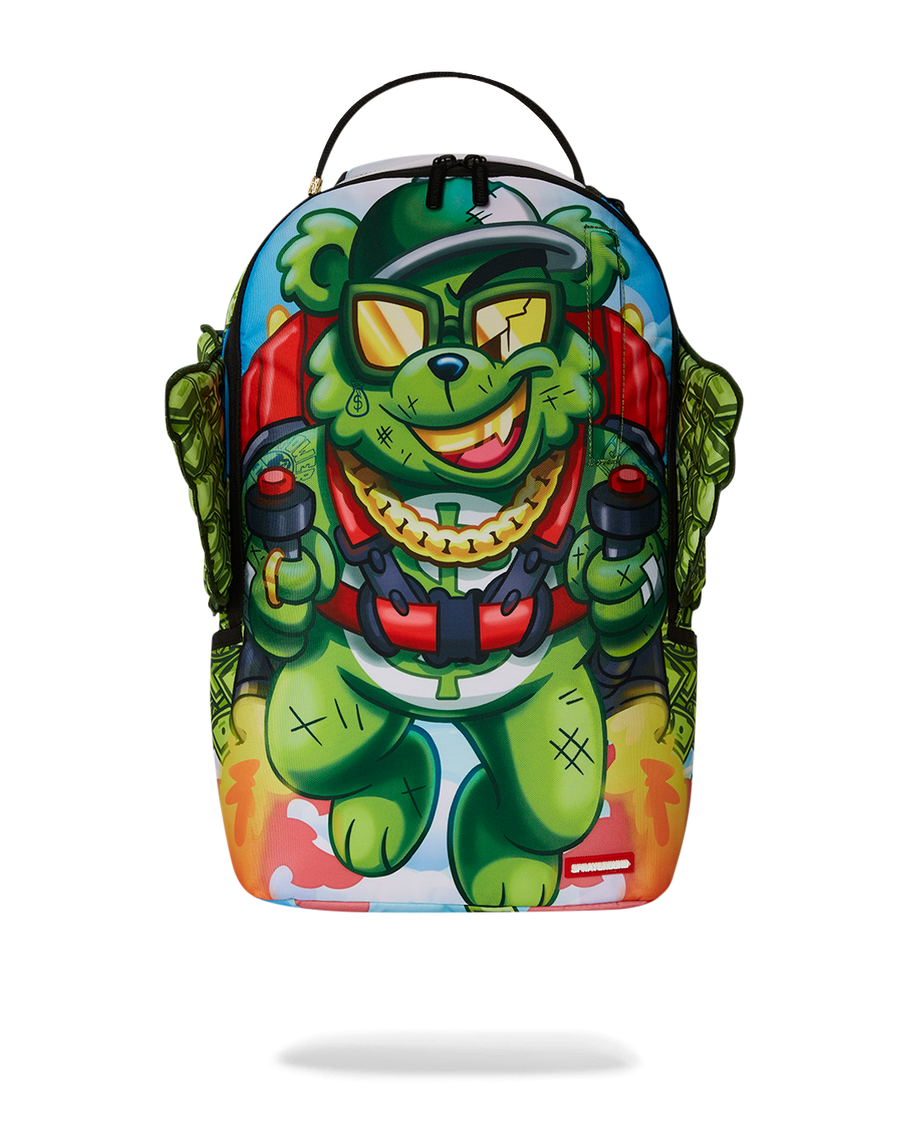SPRAYGROUND® BACKPACK MONEY BEAR WE BOUT TO TAKE OFF BACKPACK