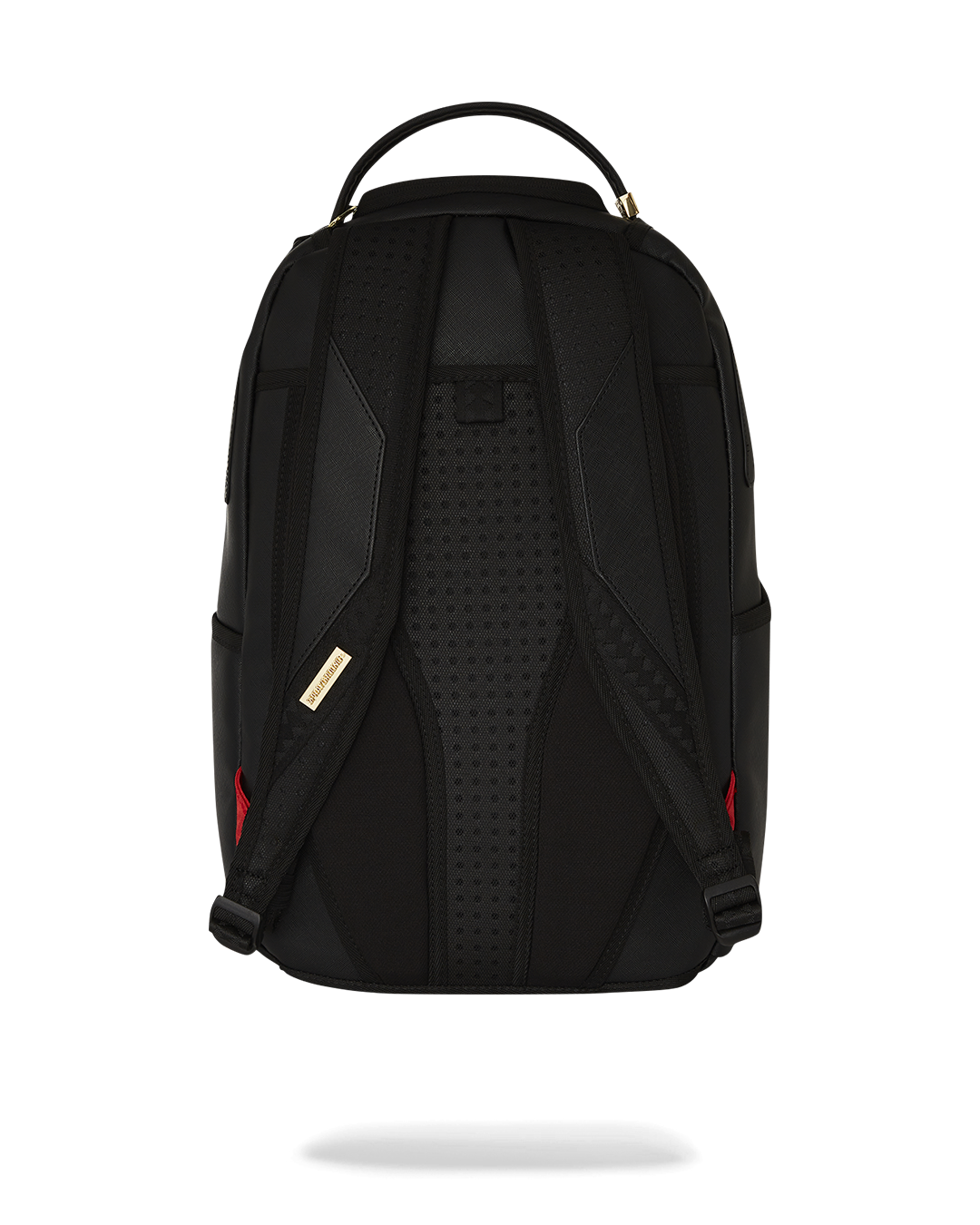SPRAYGROUND® BACKPACK GOLD AND BLACK RACING STRIPES BACKPACK