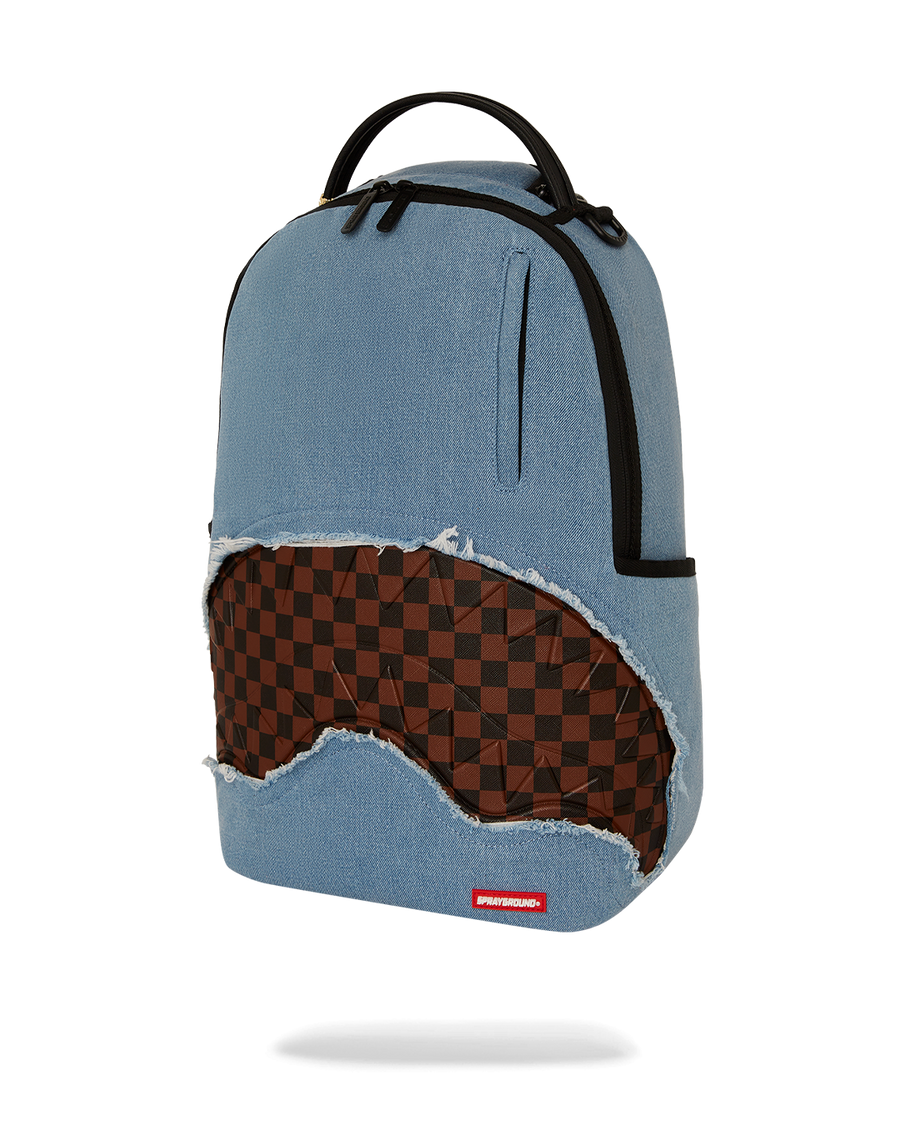 SPRAYGROUND® BACKPACK DENIM SHARK BITE DLXSV BACKPACK