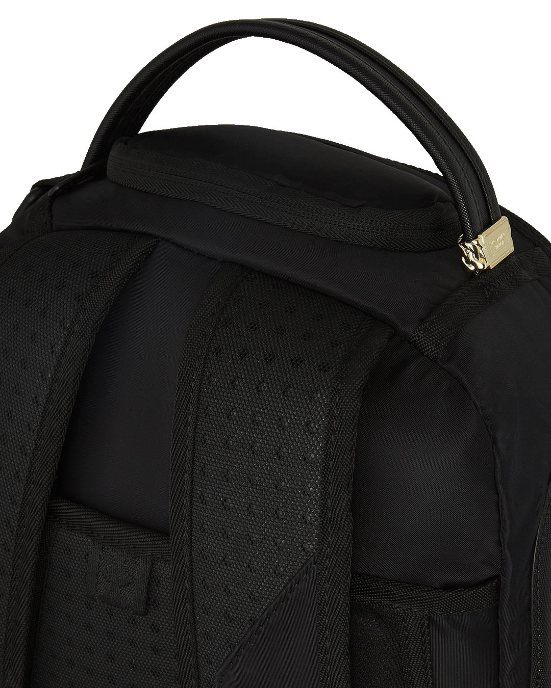 SPRAYGROUND® BACKPACK SHARK CENTRAL YELLOW TAPE DLX SATIN BACKPACK