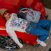 SPRAYGROUND® DUFFLE SCRIBBLE DRIBBLE CHECK DUFFLE