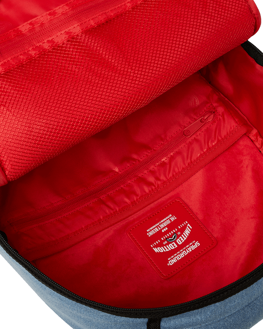 SPRAYGROUND® BACKPACK DENIM SHARK BITE DLXSV BACKPACK