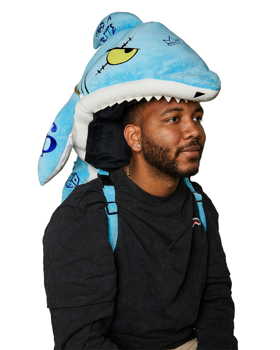 SPRAYGROUND® BACKPACK STUFFED SAVAGE HOODY BACKPACK SHARK