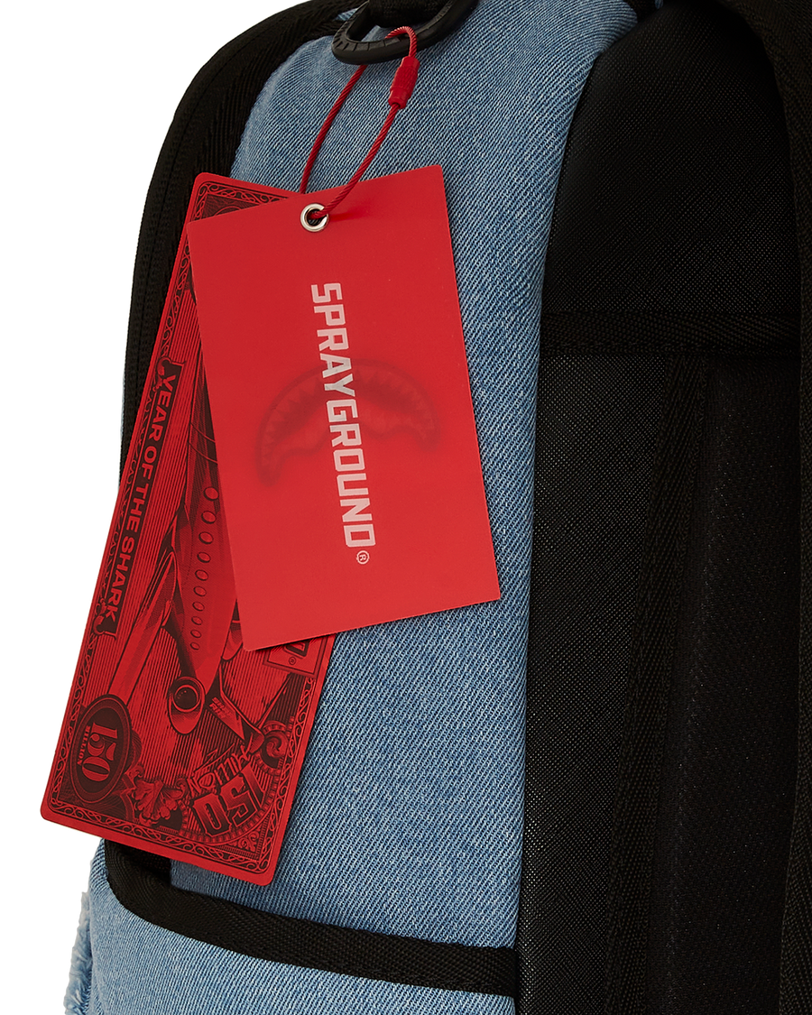 SPRAYGROUND® BACKPACK DENIM SHARK BITE DLXSV BACKPACK