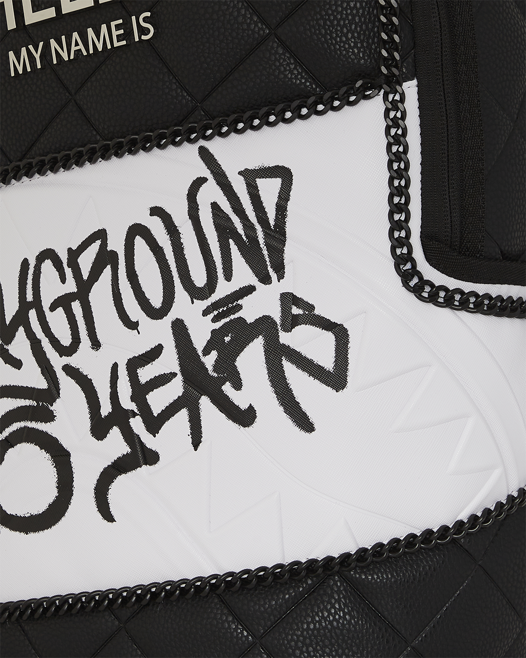 SPRAYGROUND® BACKPACK HELLO MY NAME IS 15 YEARS QUILTED BACKPACK