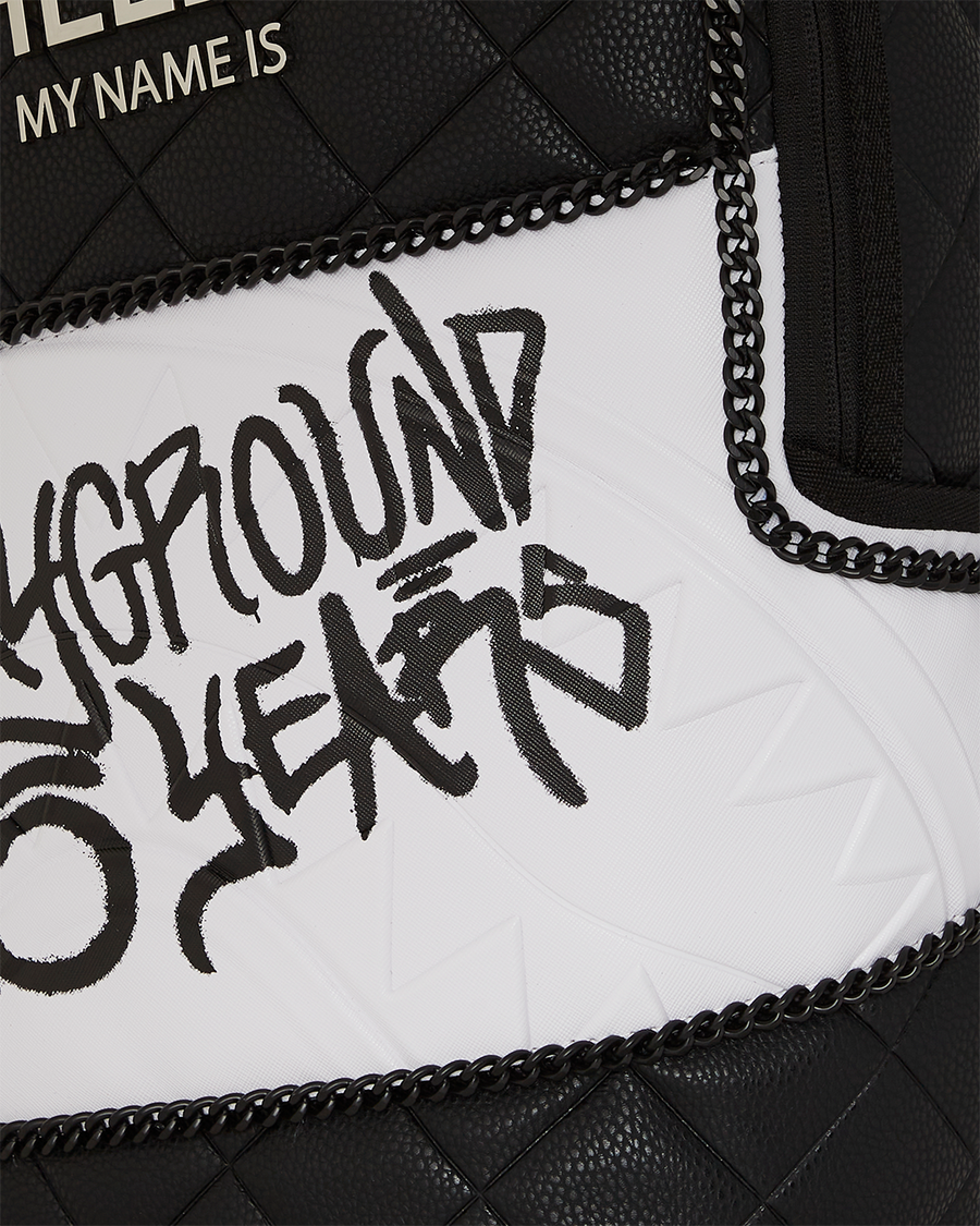SPRAYGROUND® BACKPACK HELLO MY NAME IS 15 YEARS QUILTED BACKPACK