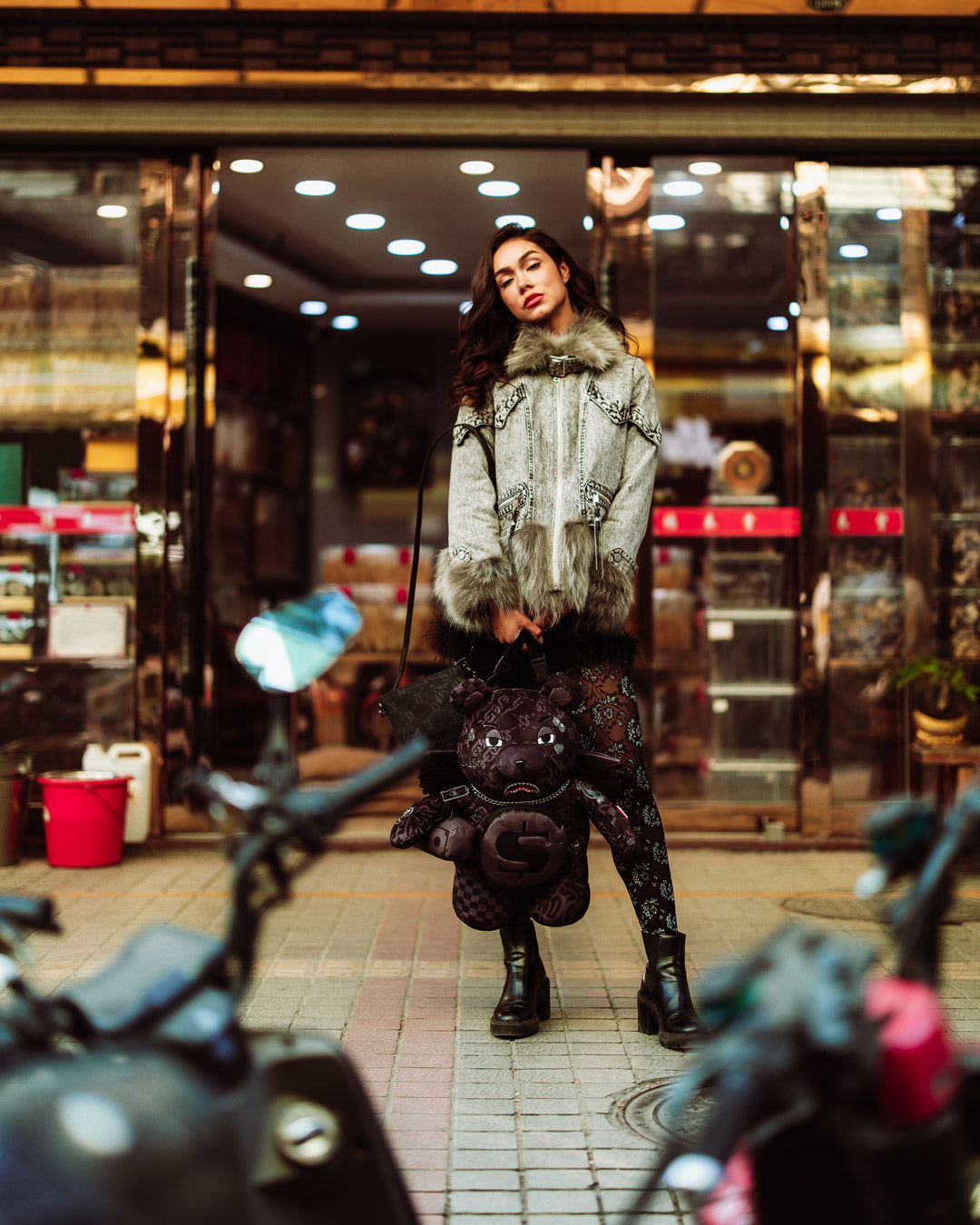 SPRAYGROUND® BACKPACK 3AM CHECK MONEYBEAR BACKPACK