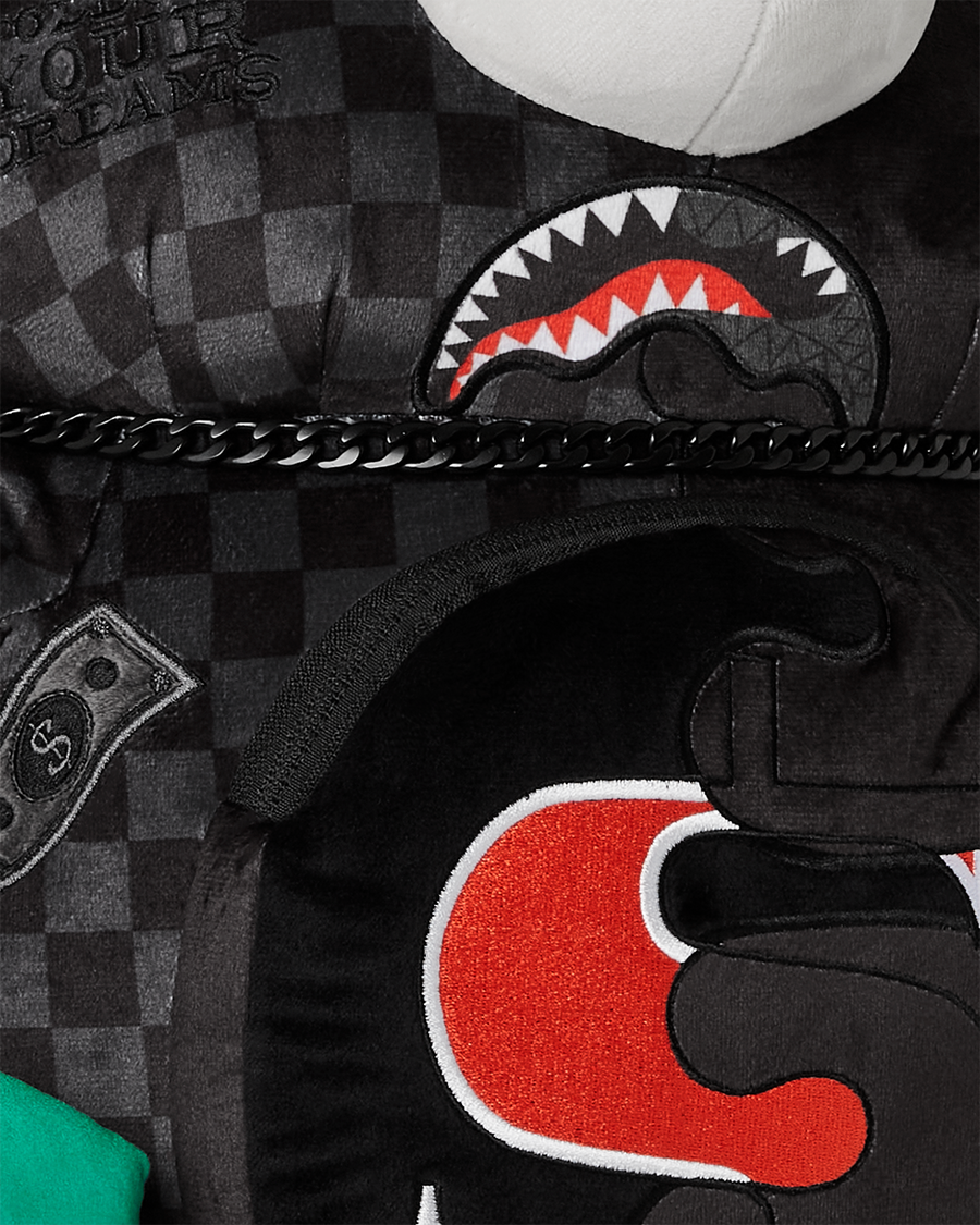 SPRAYGROUND® BACKPACK UNFINISHED SHARK MONEYBEAR TEDDY BEAR BACKPACK