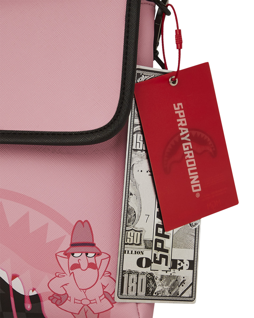 SPRAYGROUND® SLING PINK PANTHER PINK PAINTER MESSENGER SLING BAG